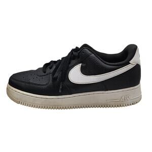 Nike Black & White Air Force 1 '07 Low Top Casual Sneakers